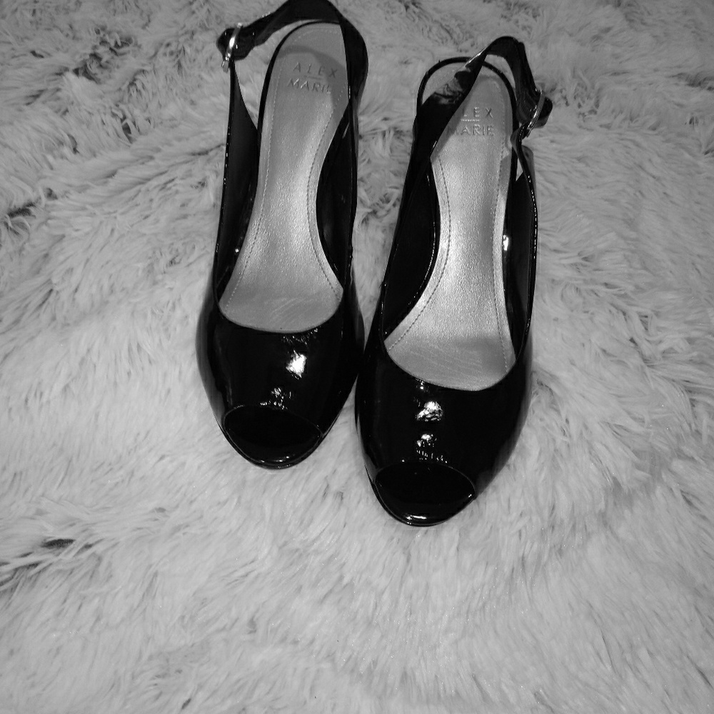 Alex Marie peep toe sling backs